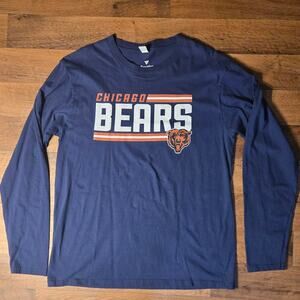 Fanatics Navy blue Chicago Bears long sleeve shirt size Large